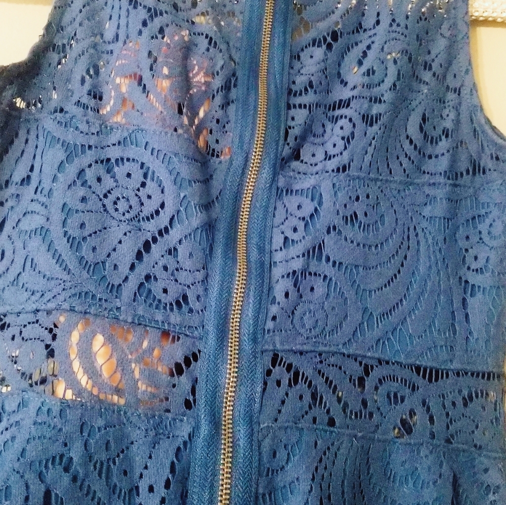 American Rag blue lace dress XS - Picture 4 of 8